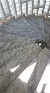 Bianco Carrara Marble Steps & Stairs