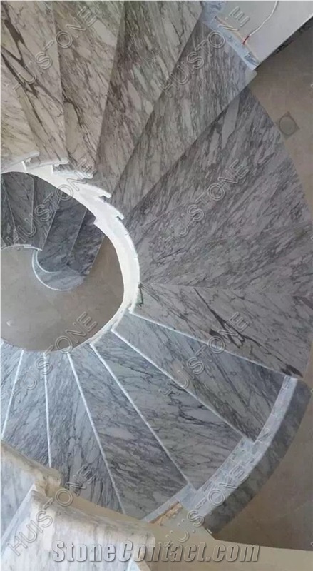 Bianco Carrara Marble Steps & Stairs