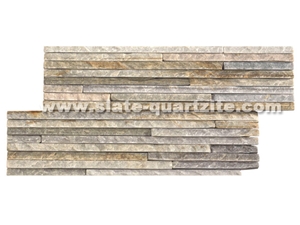 35*18 P014 Tight Strip Slate Split Face Wall Stone Cladding, Cultured Stone, Stone Veneer, Ledge Stone, Cultured Stone Veneer, Thin Ledger Stacked Stone Veneer