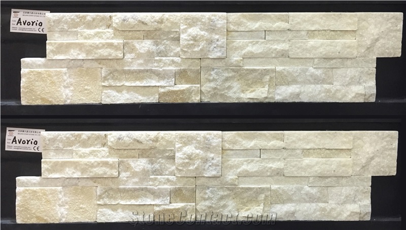 Avorio White Quartzite 35*18 Cultured Stone