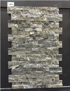 Black Marble Cultured Stone Veneer,Cultured Stone Wall Cladding, Ledger Stacked Stone Veneer,Thin Ledgestone Veneer