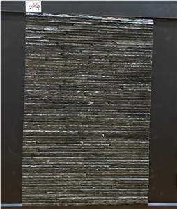 Black Slate Water Mountain Cultured Stone Veneer, Cultured Stone Wall Cladding, Ledger Stacked Stone Veneer, Thin Ledgestone Veneer