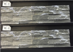 Blue Quartzite Rough Split Face Cultured Stone, Wall Cladding, Stone Veneer