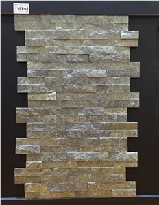 Blue Quartzite Z Shape Cultured Stone Veneer, Cultured Stone Wall Cladding, Ledger Stacked Stone Veneer, Thin Ledgestone Veneer