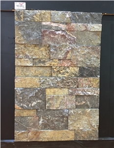 Gold Black Limestone Wall Cladding, Cultured Stone, Stone Veneer