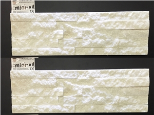 Mini Panel Super Thin Stone Veneer, White Quartzite Cultured Stone