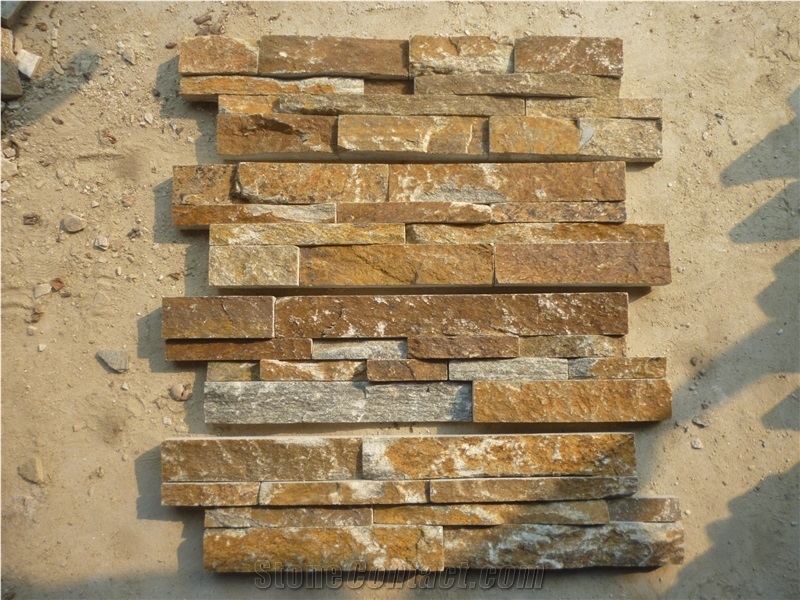 Rusty Cultured Stone, Wall Cladding, Stacked Stone Veneer
