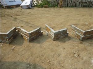 Rusty Cultured Stone, Wall Cladding, Stacked Stone Veneer
