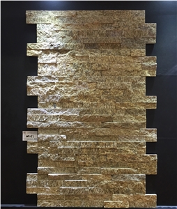 Tiger Skin Granite Cultured Stone Veneer Z Shape, Cultured Stone Wall Cladding, Ledger Stacked Stone Veneer, Thin Ledgestone Veneer