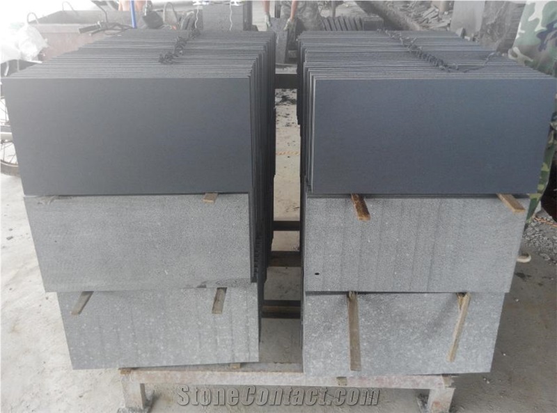 Micro Holes Black Basalt Honed