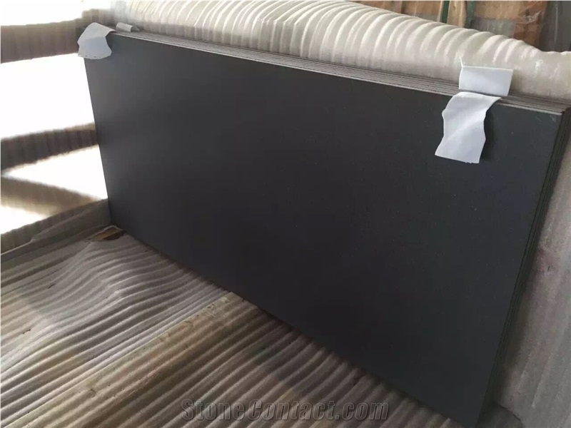Micro Holes Black Basalt Honed