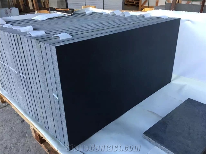 Micro Holes Black Basalt Honed
