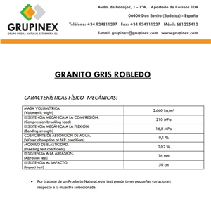Gris Robledo Granite Blocks