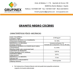 Negro Caceres Granite Blocks