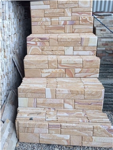 Cheap Cultured Stone Sandstone, Sandstone Wall Covering, Yellow Sandstone Cultured Stone