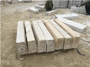 China Beige Color Kerbstones A1,A2,A3,A4,A5 Bush Hammered, Semi Sawn G350 Yellow New G682