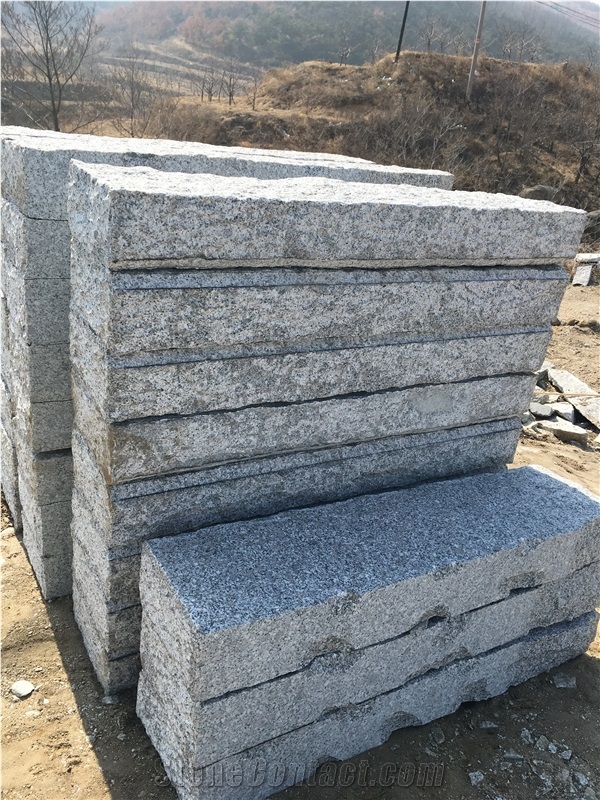 G341 Grey Kerbstones Lowest Price Good Quality New G603 Pineappled Natural Split Curbs