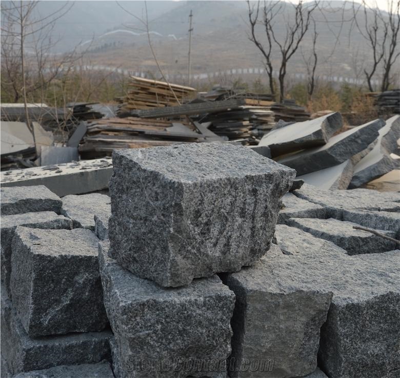 G399 Granite, G399 Grey Granite Cube Stone, Granite Cube Stone, Grey Cube Stone, Cubble Stone, Cube Stone Natural