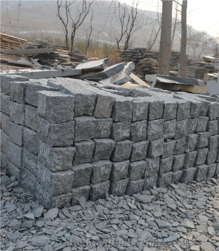 G399 Granite, G399 Grey Granite Cube Stone, Granite Cube Stone, Grey Cube Stone, Cubble Stone, Cube Stone Natural