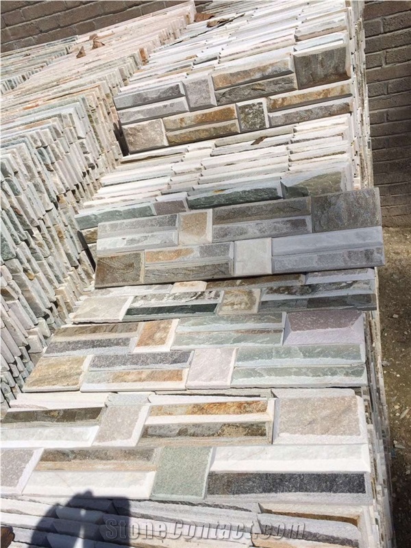 Light Green Cultured Stone Quartzite, Wall Covering Quartzite, China Cultured Stone Quartzite, Cultured Stone Quartzite