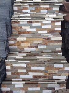 Lowest Price Multicolor Cultural Stone, Multicolor Slate Cultural Stone, Slate Cultural Stone&Wall Stone, Slate Cultured Stone Wall Stone