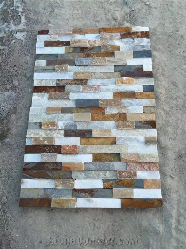 Multicolor Cultural Stone, Natural Slate Cultural Stone, Cultural Stone Wall Stone, China Cultural Stone
