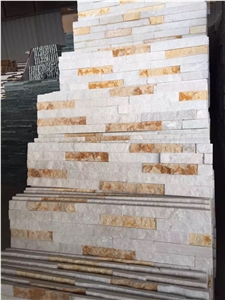 Multicolor Ledgestone Wall Veneer, Rustic Slate Cultured Stone Cladding, Rusty Slate Stone Veneer