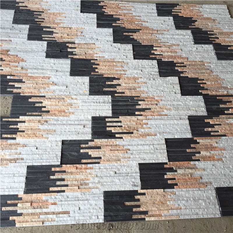 Natural Slate Cultural Stone,Multicolor Culture Stone,China Slate Cultured Stone