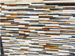 Natural Slate Cultural Stone,Multicolor Culture Stone,China Slate Cultured Stone