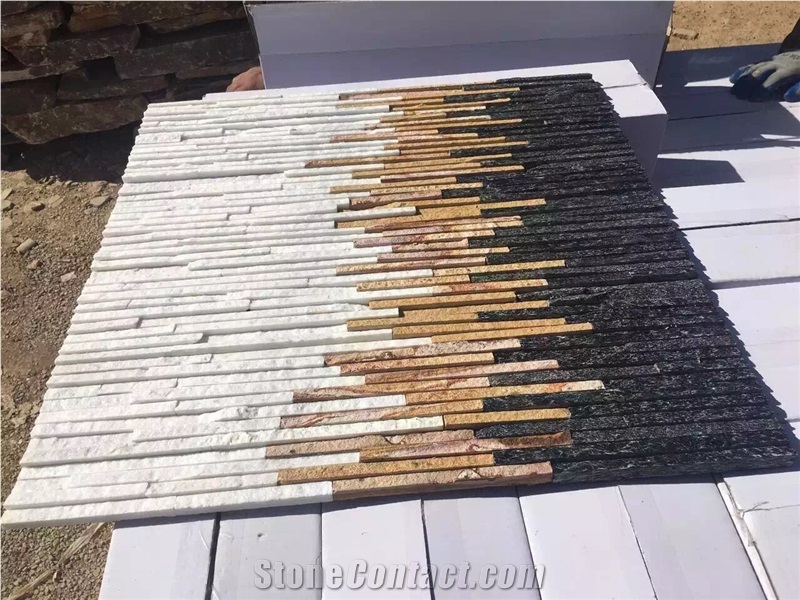 Natural Wall Cladding, China Slate Culture Stone, Heibei/ Jiangxi Wall Stone, Multicolor Culture Stone
