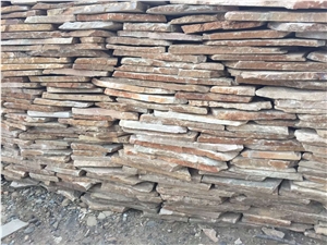 Rusty Stacked Wall Stone, Quartizte Stacked Wall Stone, Slate Stacked Stone, Natural Slate Stacked Stone, Rusty Stacked Stone