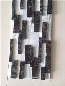White and Black Vein Slate Cultural Stone, China Slate Cultural Stone, Cultural Stone Slate, Wall Cladding Slate