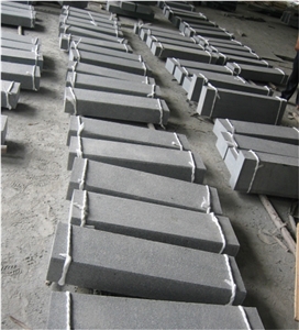 G654 Granite Kerbstone, China Dark Grey Granite Curbstone