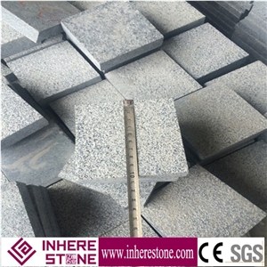 China Granite Stone, Dark Grey G654 Granite Paver, Bush Hammer Granite Cube