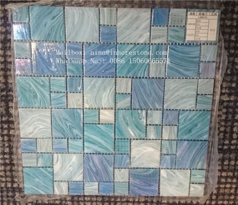 Colorful Glass Mosaic for Swimming Pool