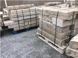 Pierre De Bourgogne Limestone Stairs & Steps, Beige Limestone Staircases