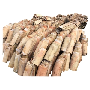 Reclaimed French Mission Barrel Roof Tiles 16th Century