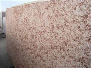 Rojo Al Andalus Red Marble "Al-Andalus" - Bush Hammered Slabs & Tiles, Spain Red Marble