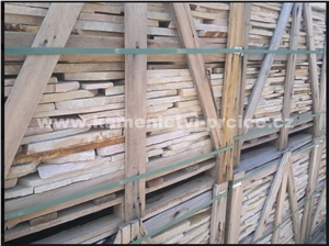 Brazilian Gold Quartzite Albino Yellow Quartzite Irregular Format Flagstone