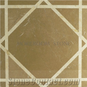 2016 Yellow Marble Tile Calcite Beige Laminated Marble Tile for Floor