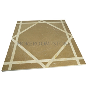2016 Yellow Marble Tile Calcite Beige Laminated Marble Tile for Floor