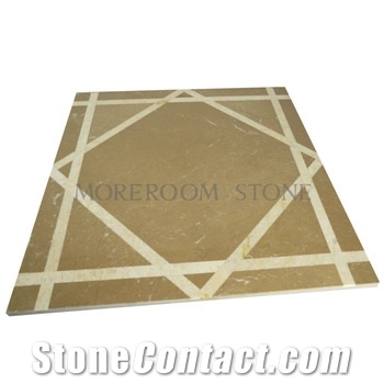 2016 Yellow Marble Tile Calcite Beige Laminated Marble Tile for Floor