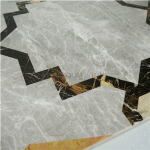 Colorful Wave Wire Design Water Jet Marble Pattern