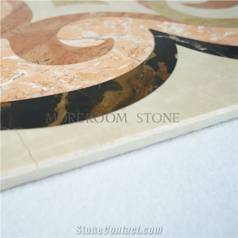 Italy Pink Marble Water Jet Classic Marble Patterns