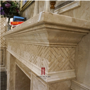Mosaic Border;Beige Marble Artistic Border, Cream Marfil Marble Molding & Border