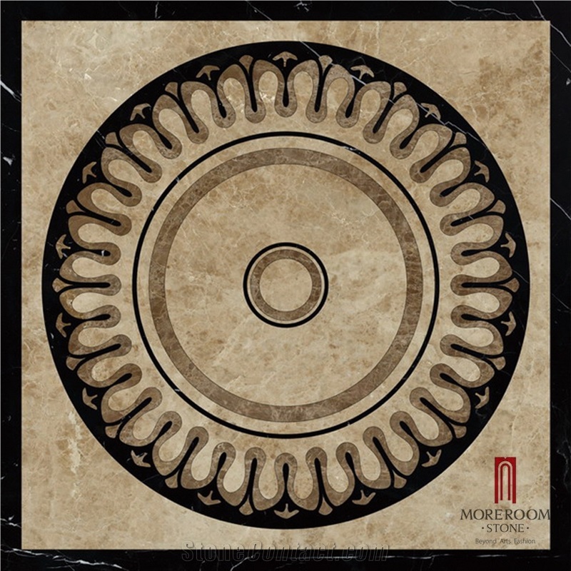Turkey Ballet Beige,Waterjet Medallions Carpet Medallions Mosaic Medallions, Floor Medallions Laminated Medallions