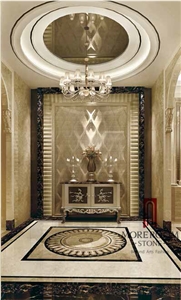 Turkey Ballet Beige,Waterjet Medallions Carpet Medallions Mosaic Medallions, Floor Medallions Laminated Medallions