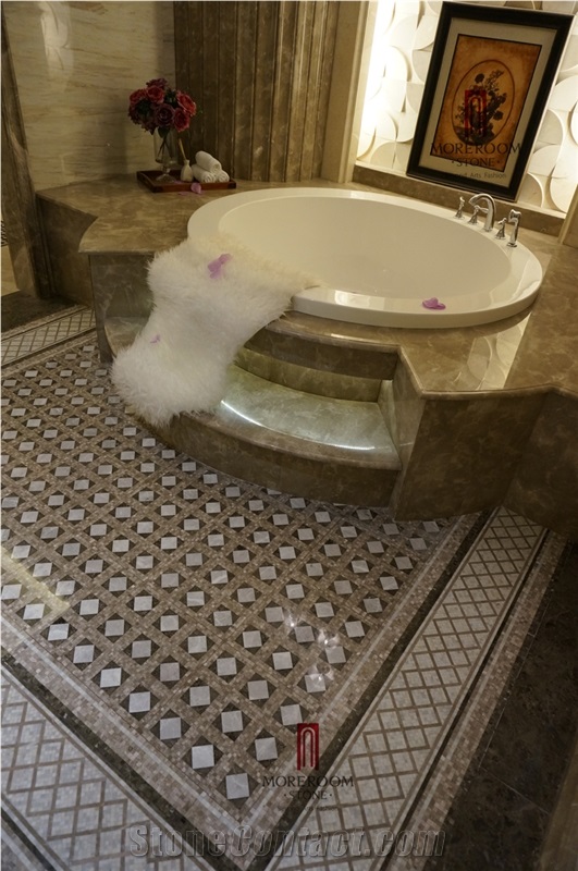 Turkey Casti Grey Marble Flooring,Marble Tiles, Water Jet Marble Medallion,Floor Medallions,Carpet Medallions
