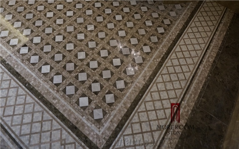 Turkey Casti Grey Marble Flooring,Marble Tiles, Water Jet Marble Medallion,Floor Medallions,Carpet Medallions
