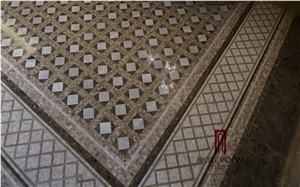 Turkey Casti Grey Marble Flooring,Marble Tiles, Water Jet Marble Medallion,Floor Medallions,Carpet Medallions